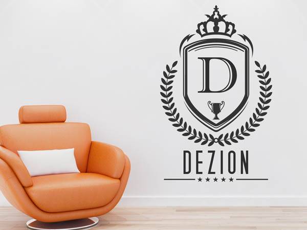 Wandtattoo Dezion Wappen
