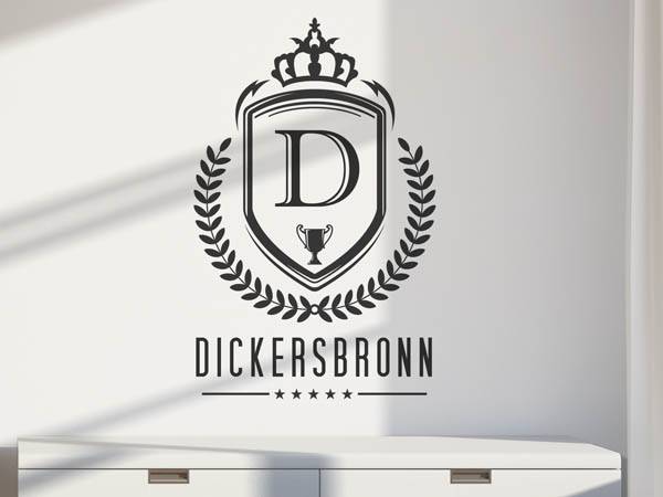 Wandtattoo Dickersbronn Wappen