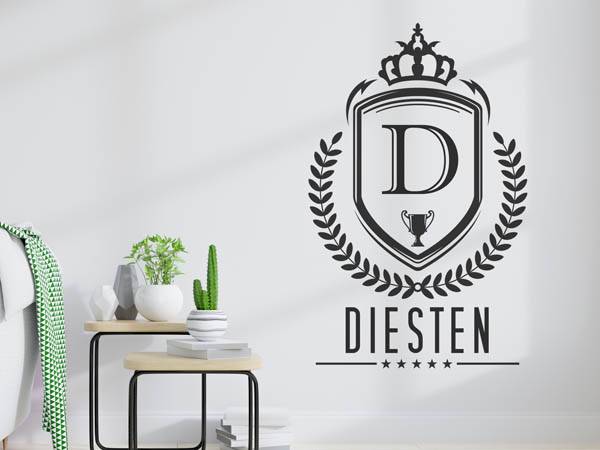 Wandtattoo Diesten Wappen