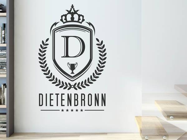 Wandtattoo Dietenbronn Wappen
