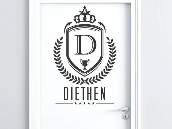 Wandtattoo Diethen Wappen