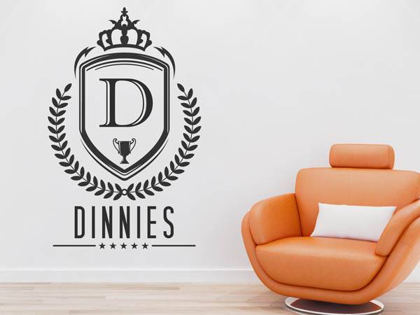 Wandtattoo Dinnies Wappen