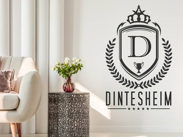 Wandtattoo Dintesheim Wappen
