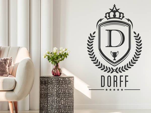 Wandtattoo Dorff Wappen