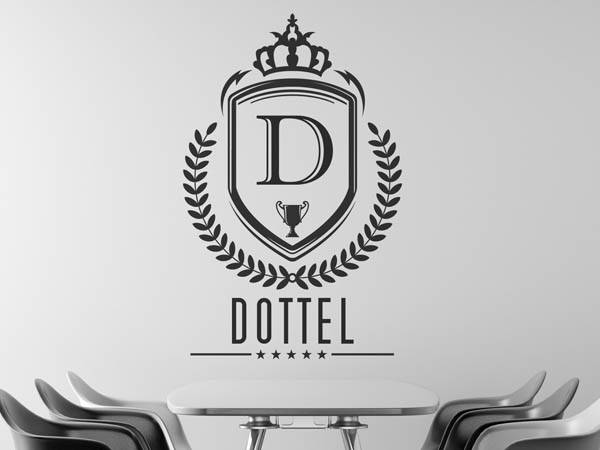 Wandtattoo Dottel Wappen