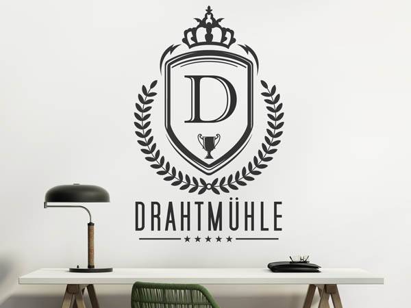 Wandtattoo Drahtmühle Wappen