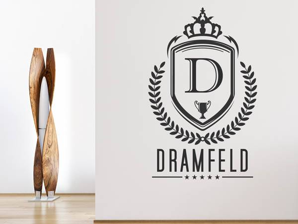 Wandtattoo Dramfeld Wappen