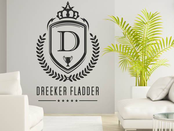 Wandtattoo Dreeker Fladder Wappen
