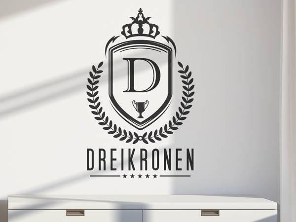 Wandtattoo Dreikronen Wappen