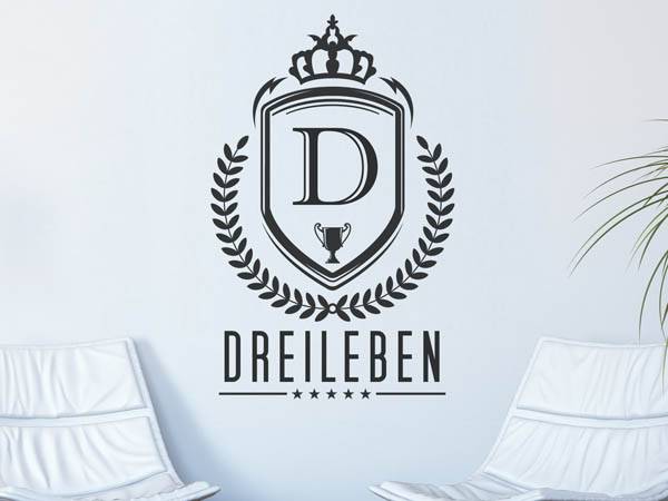 Wandtattoo Dreileben Wappen