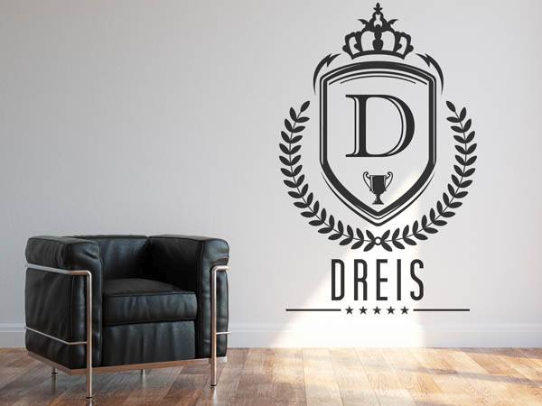 Wandtattoo Dreis Wappen