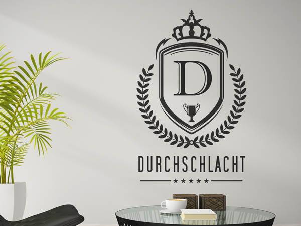 Wandtattoo Durchschlacht Wappen