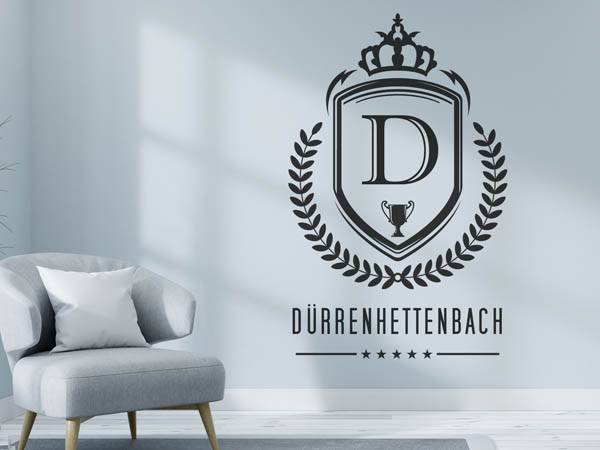Wandtattoo Dürrenhettenbach Wappen