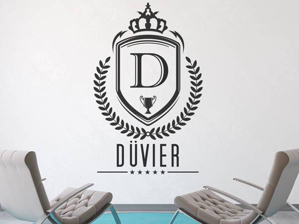 Wandtattoo Düvier Wappen