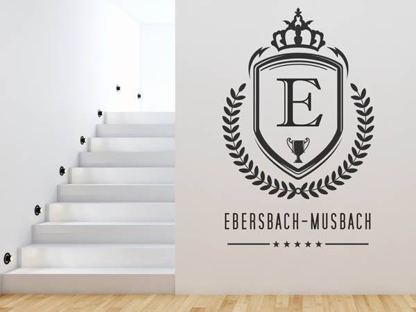 Wandtattoo Ebersbach-Musbach Wappen