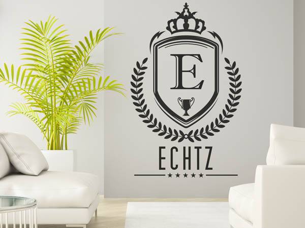 Wandtattoo Echtz Wappen