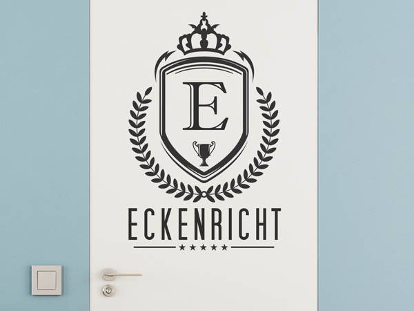Wandtattoo Eckenricht Wappen