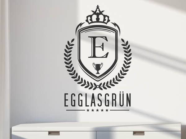 Wandtattoo Egglasgrün Wappen