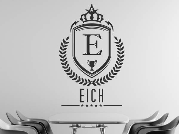 Wandtattoo Eich Wappen