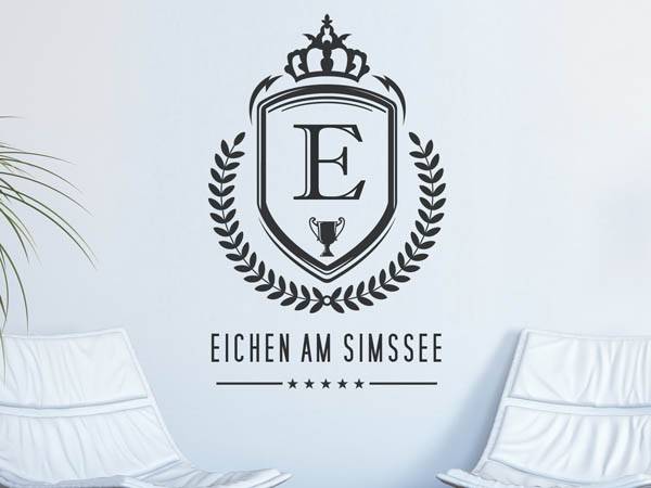 Wandtattoo Eichen am Simssee Wappen