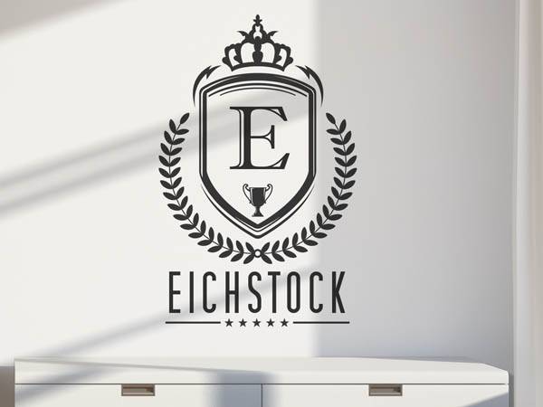 Wandtattoo Eichstock Wappen
