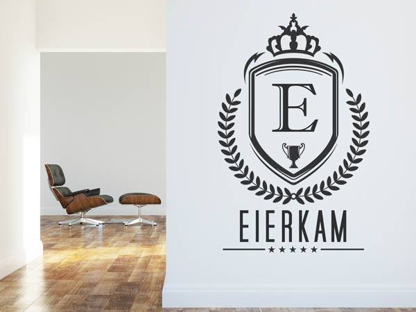 Wandtattoo Eierkam Wappen