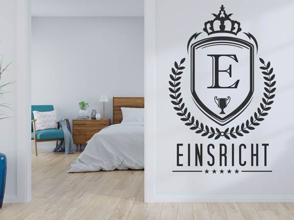 Wandtattoo Einsricht Wappen