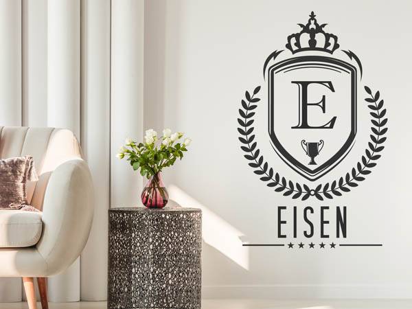 Wandtattoo Eisen Wappen