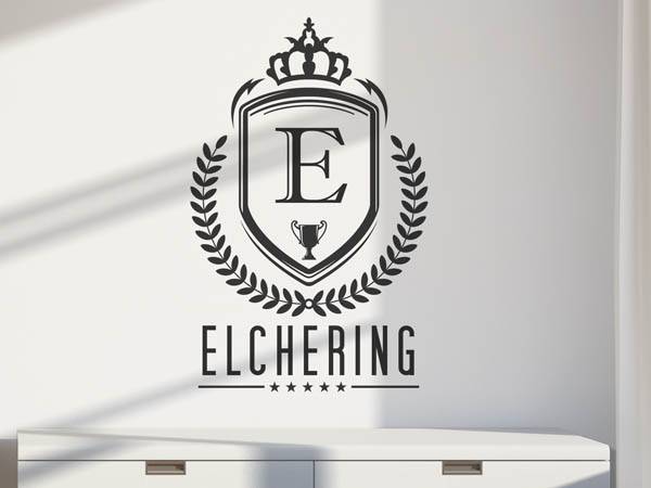 Wandtattoo Elchering Wappen