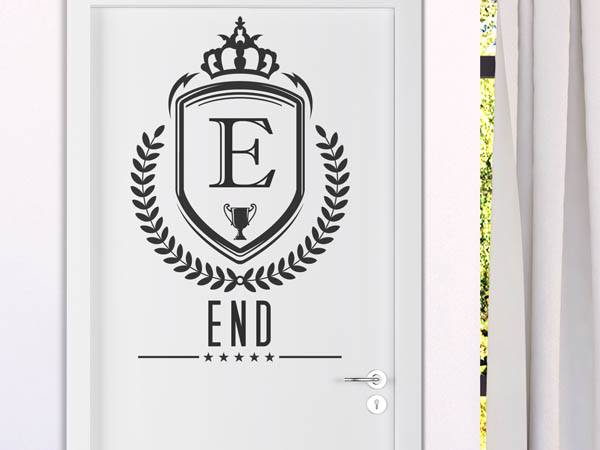 Wandtattoo End Wappen
