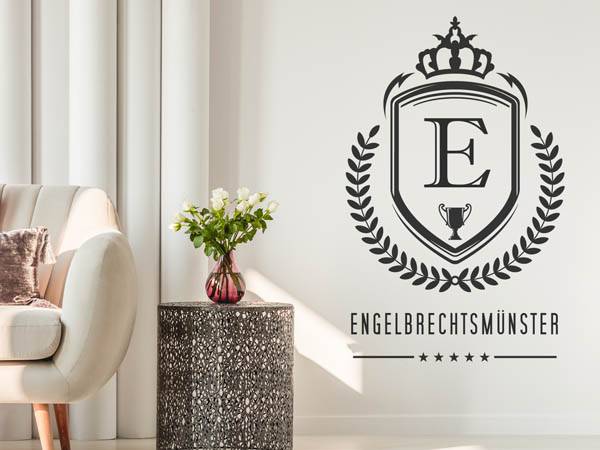 Wandtattoo Engelbrechtsmünster Wappen