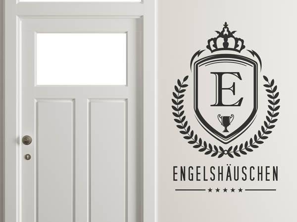 Wandtattoo Engelshäuschen Wappen