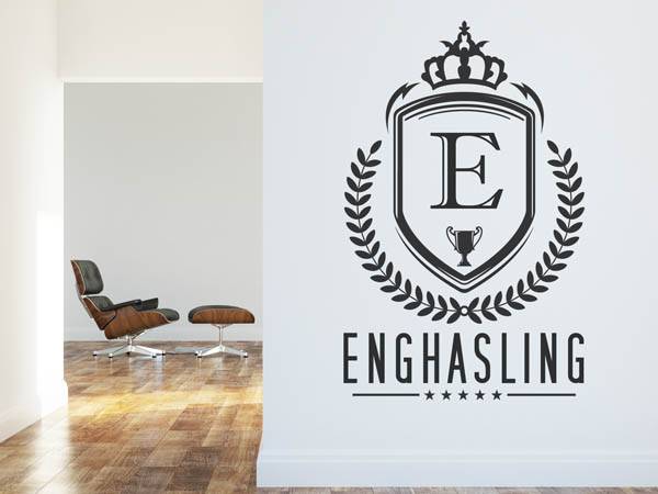 Wandtattoo Enghasling Wappen