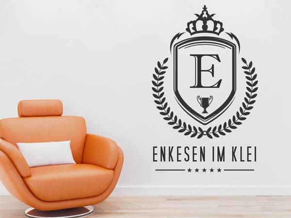 Wandtattoo Enkesen im Klei Wappen
