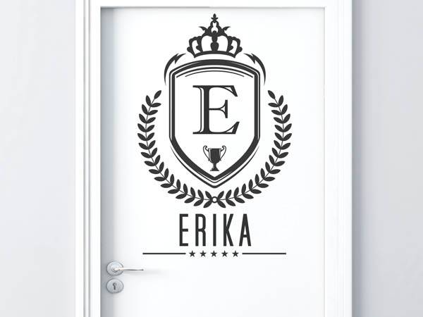 Wandtattoo Erika Wappen
