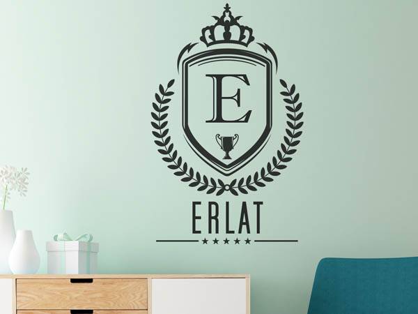 Wandtattoo Erlat Wappen