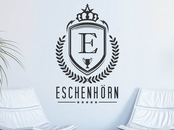 Wandtattoo Eschenhörn Wappen