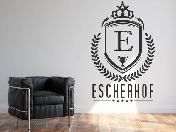 Wandtattoo Escherhof Wappen