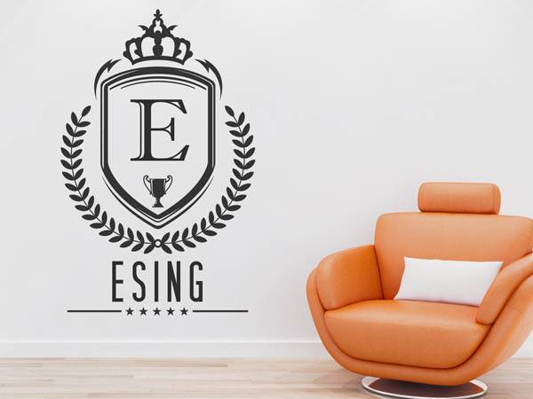 Wandtattoo Esing Wappen
