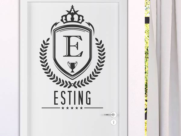 Wandtattoo Esting Wappen