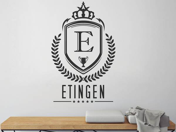 Wandtattoo Etingen Wappen