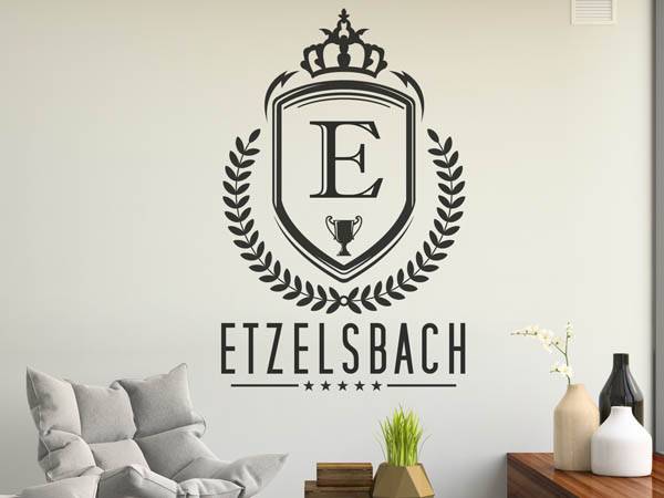 Wandtattoo Etzelsbach Wappen