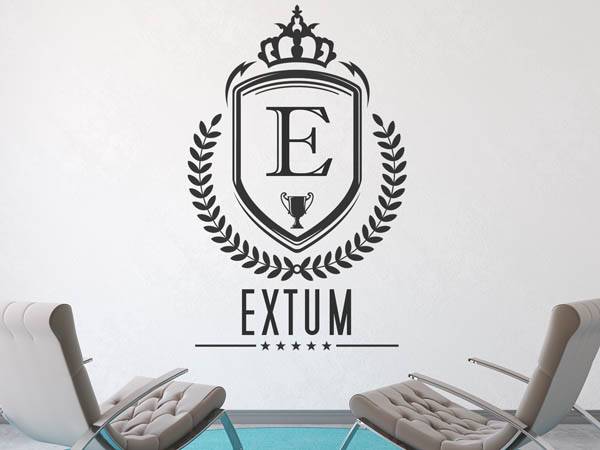 Wandtattoo Extum Wappen