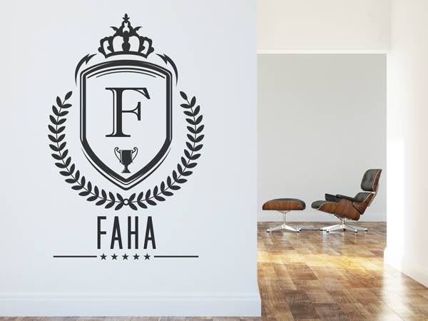Wandtattoo Faha Wappen