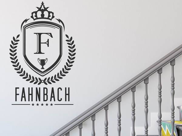 Wandtattoo Fahnbach Wappen