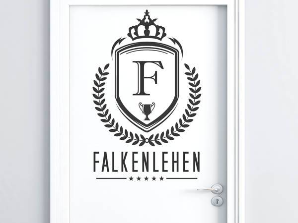 Wandtattoo Falkenlehen Wappen