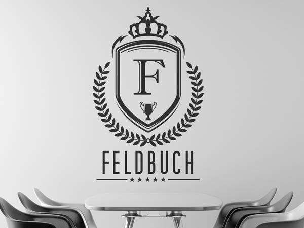 Wandtattoo Feldbuch Wappen