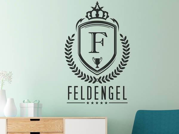 Wandtattoo Feldengel Wappen