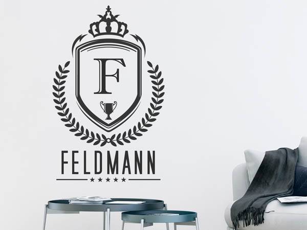 Wandtattoo Feldmann Wappen