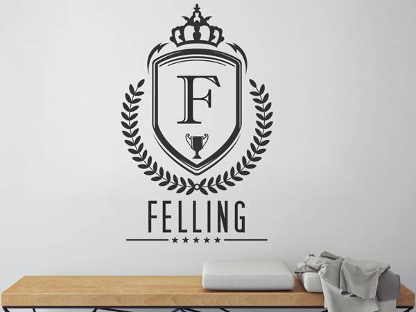 Wandtattoo Felling Wappen